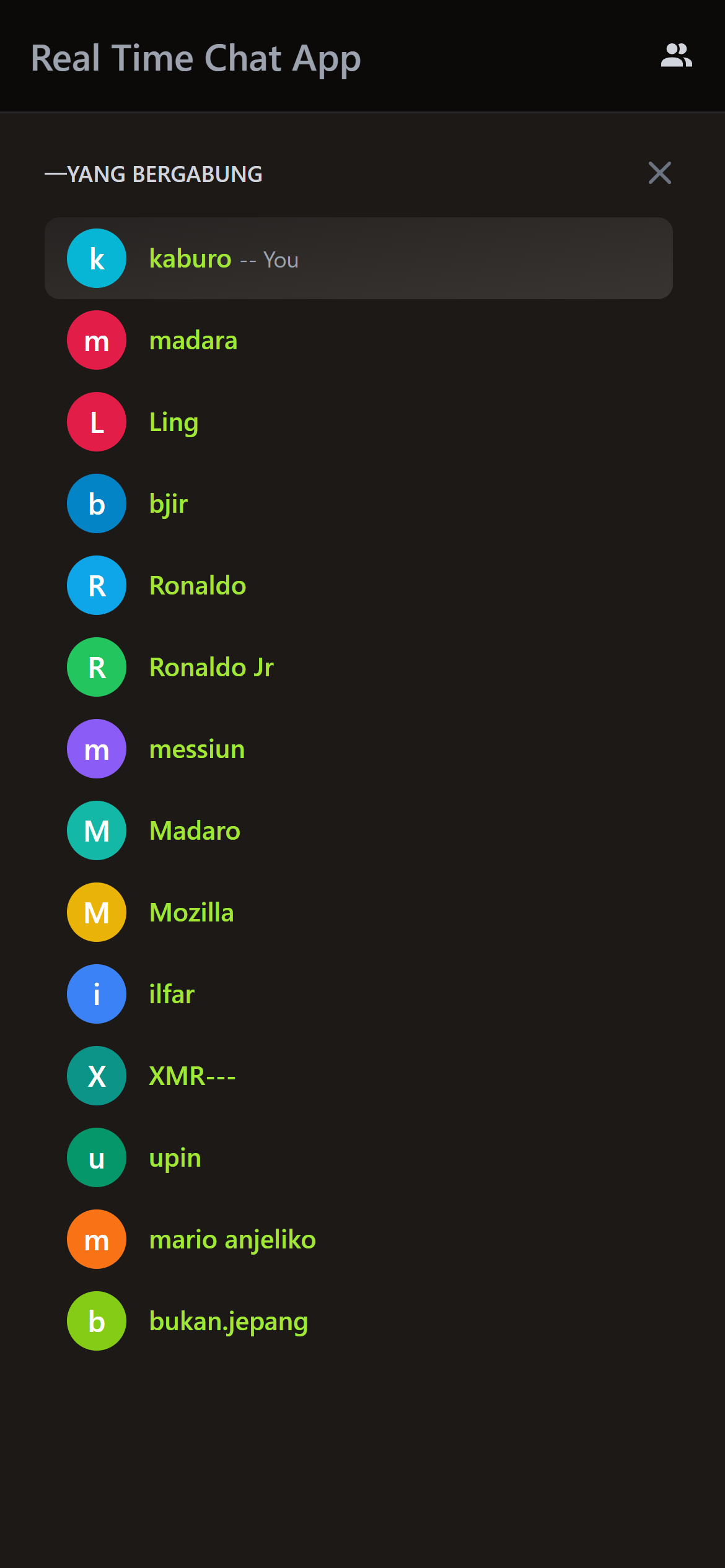 User Lists from Mobile